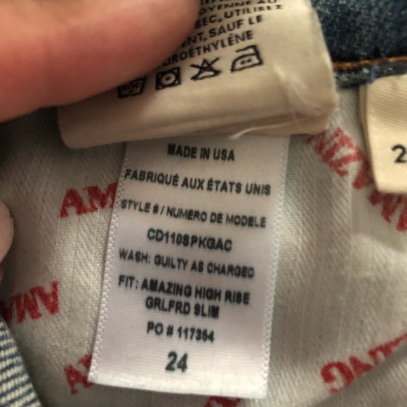 Alice + Olivia Amazing High Rise Girlfriend Embroidered Floral Slim Jeans Guilty - Picture 10 of 12